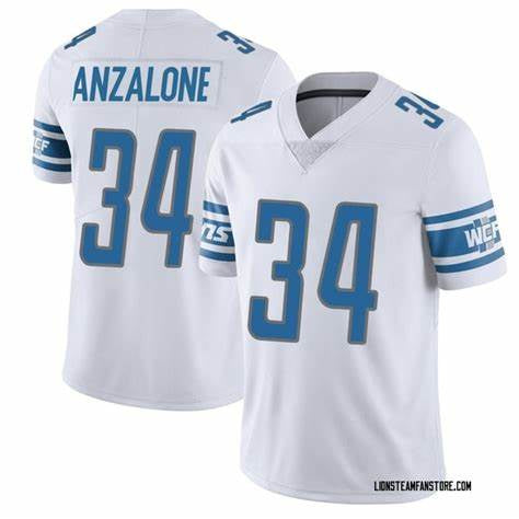 Men's Detroit Lions Alex AnzaloneWhite Vapor Untouchable Limited Stitched Jerseys