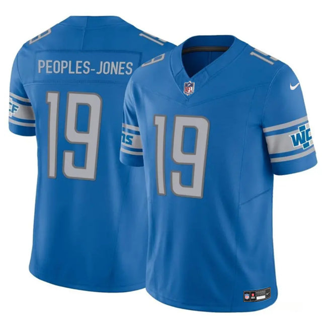 Men's Detroit Lions  Donovan Peoples-Jones Blue 2023 Vapor Untouchable Limited  Stitched Jerseys