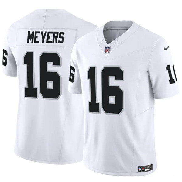 Men's Las Vegas Raiders Jakobi Meyers White 2023 F.U.S.E Vapor Untouchable Stitched Jerseys