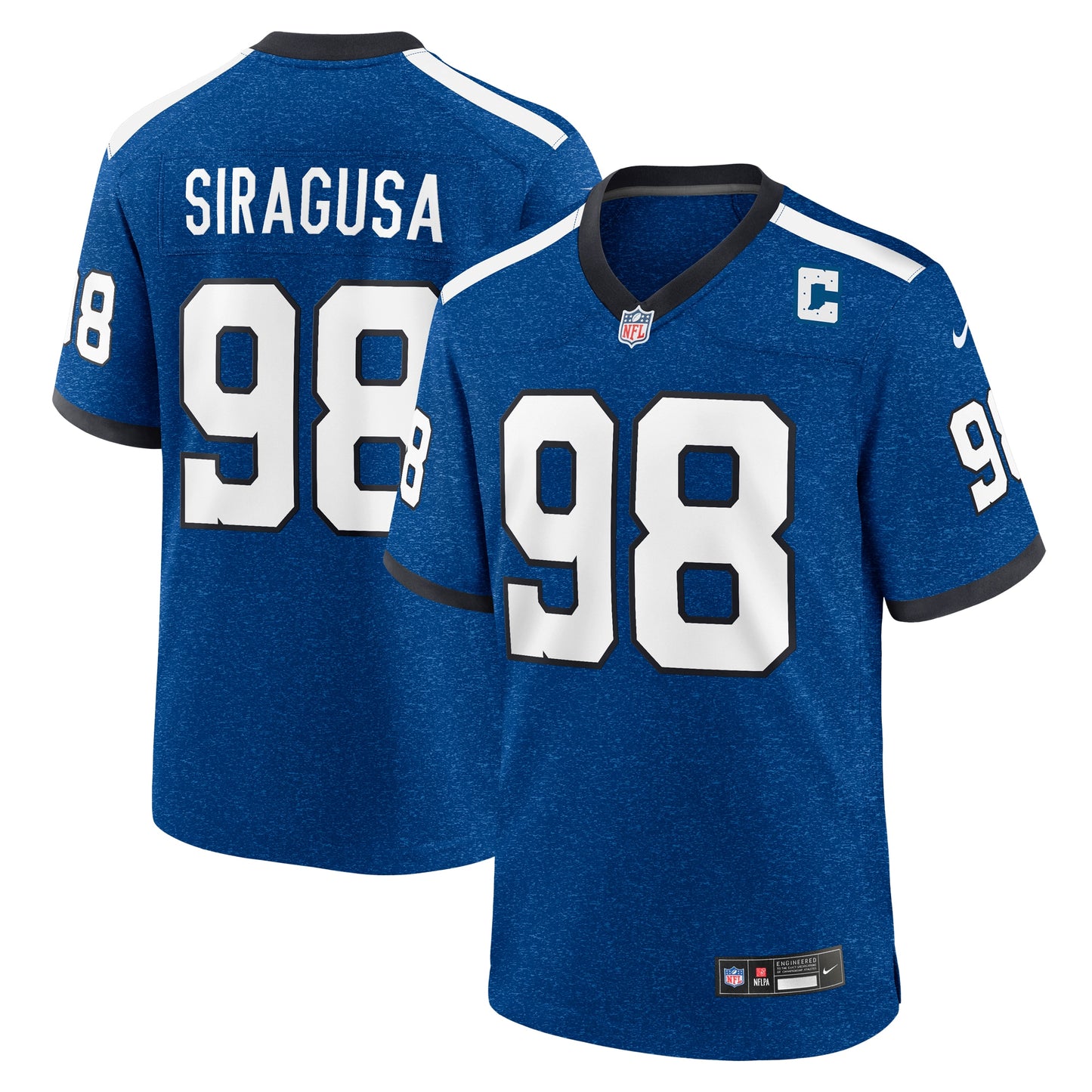 Tony Siragusa Indianapolis Colts Nike Indiana Nights Alternate Game Jersey - Royal