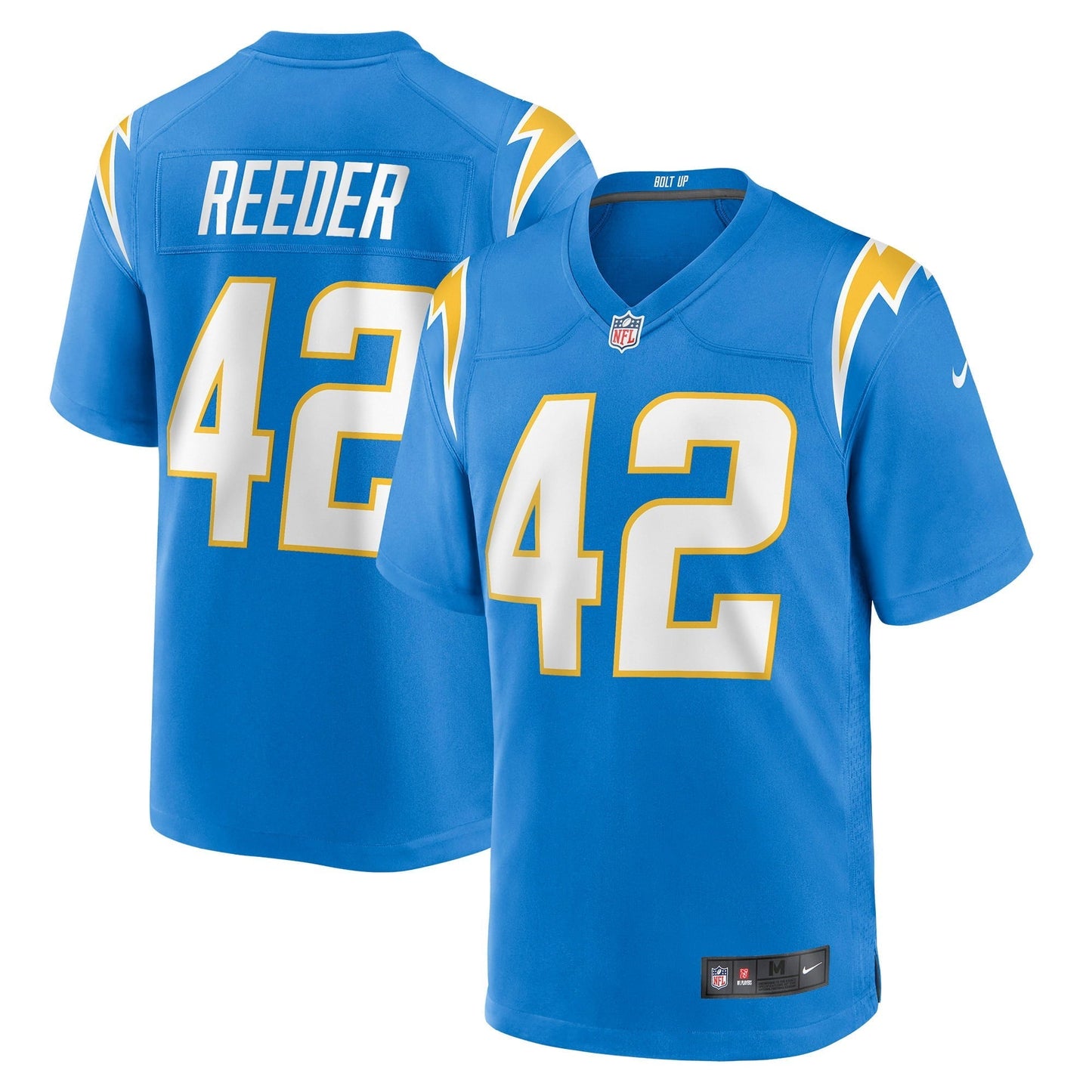 Men's Nike Troy Reeder Powder Blue Los Angeles Chargers Game Jersey