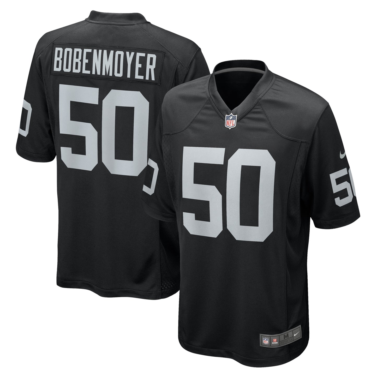 Jacob Bobenmoyer Las Vegas Raiders Nike Game Player Jersey - Black