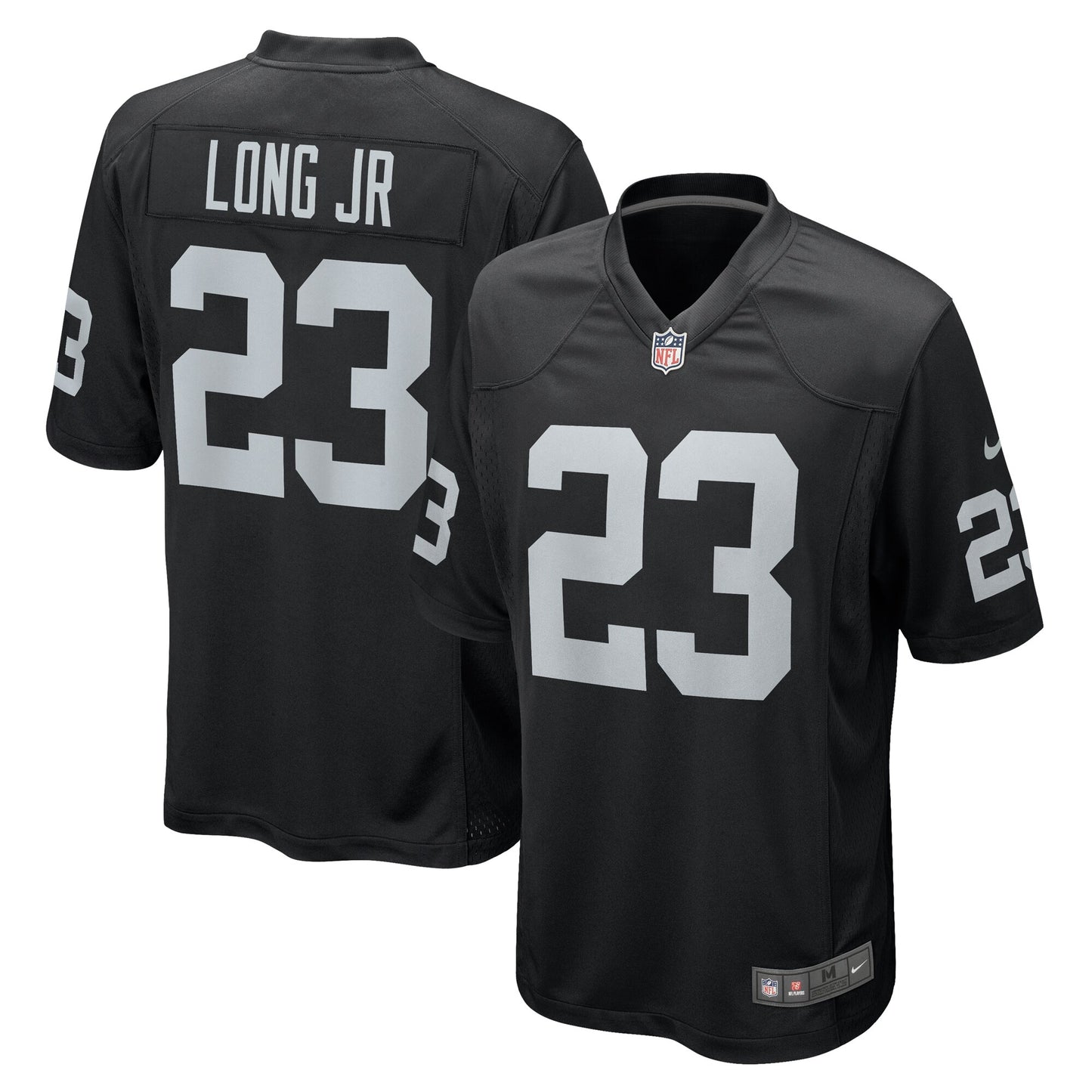 David Long Jr. Las Vegas Raiders Nike Team Game Jersey -  Black