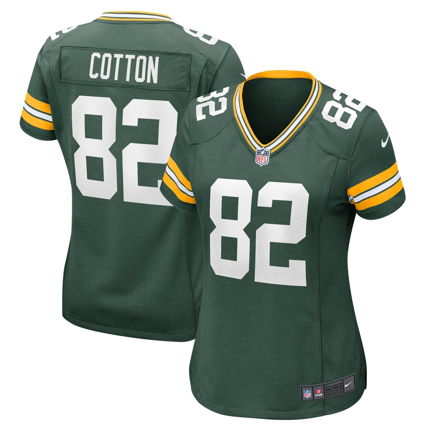 Women's Nike Jeff Cotton Green Green Bay Packers Home Game Player Jersey