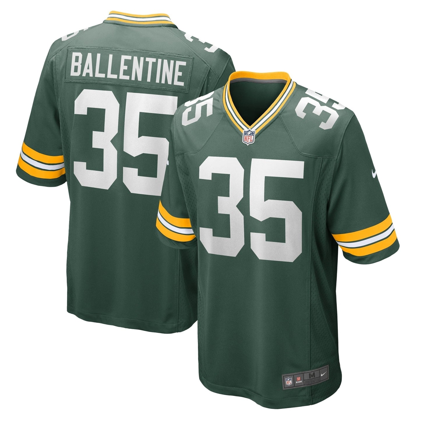Men's Nike Corey Ballentine Green Green Bay Packers Home Game Player Jersey