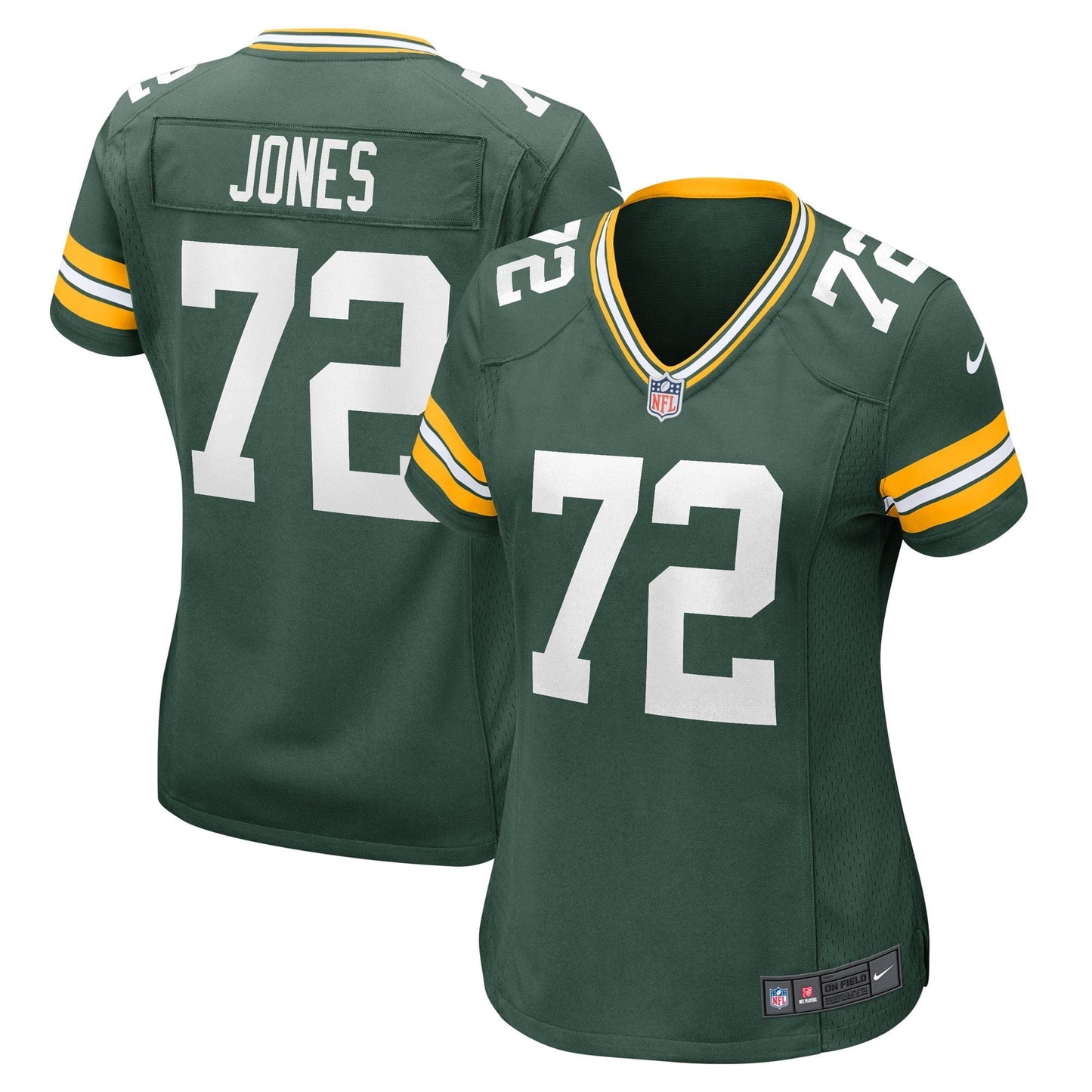 Women's Nike Caleb Jones Green Green Bay Packers Game Player Jersey