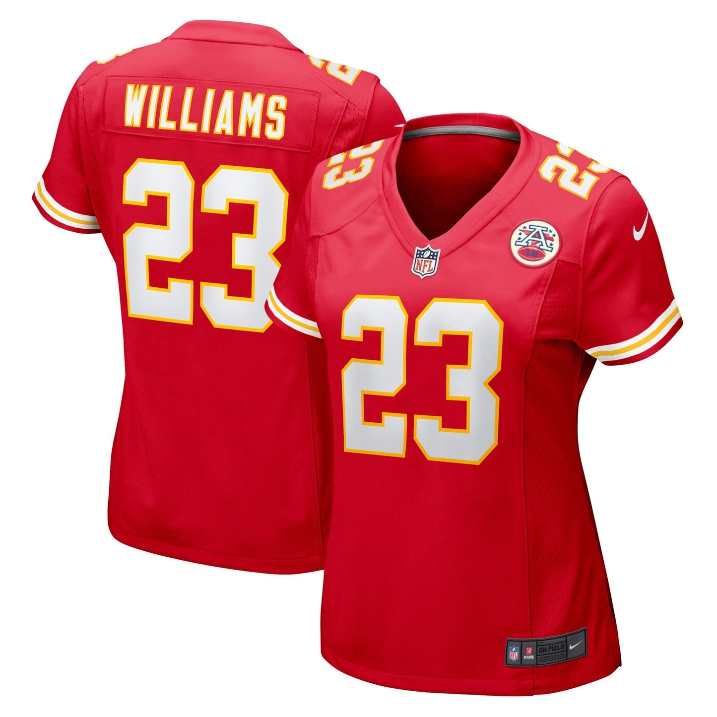 Women's Nike Joshua Williams Red Kansas City Chiefs Game Player Jersey