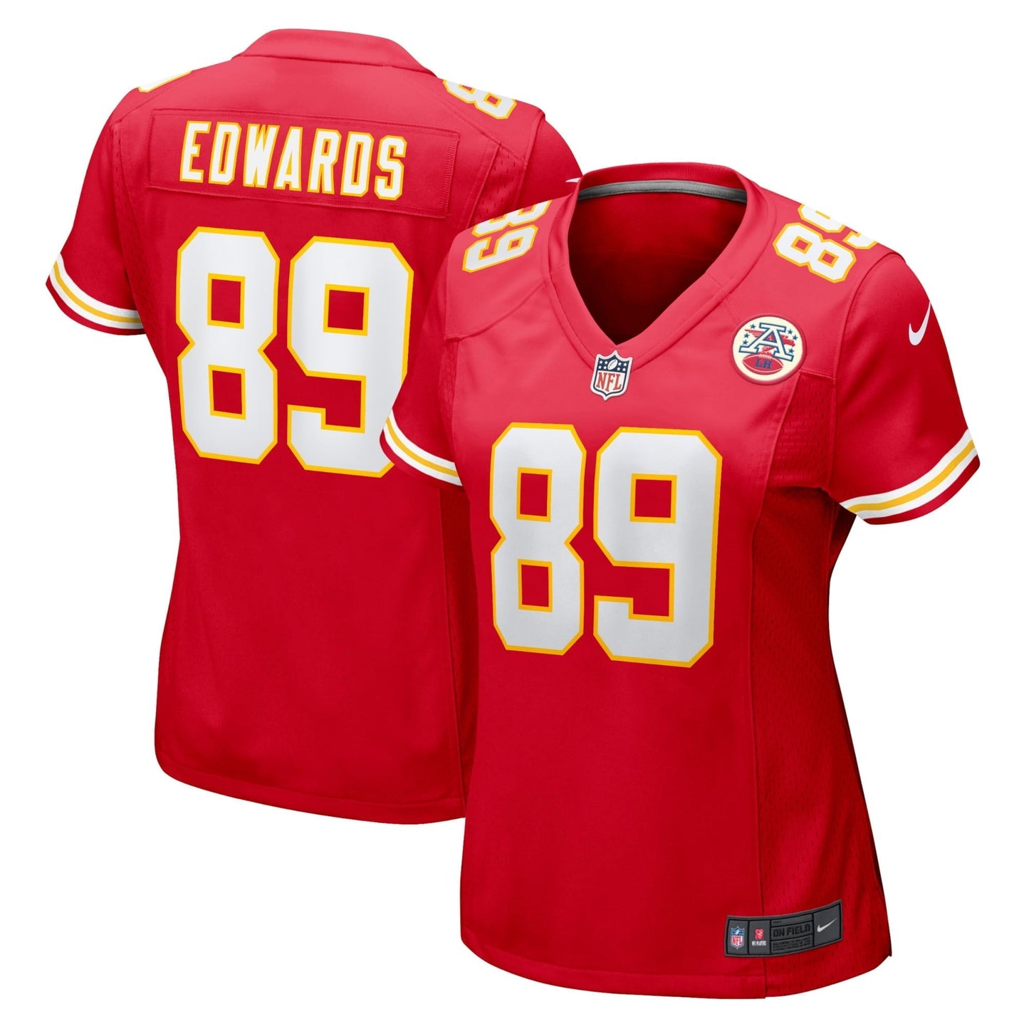 Women's Nike Bryan Edwards Red Kansas City Chiefs Home Game Player Jersey