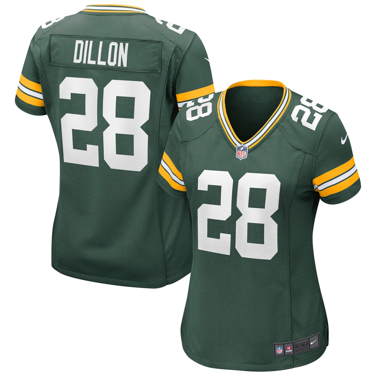 AJ Dillon Green Bay Packers Nike Women's Game Jersey - Green