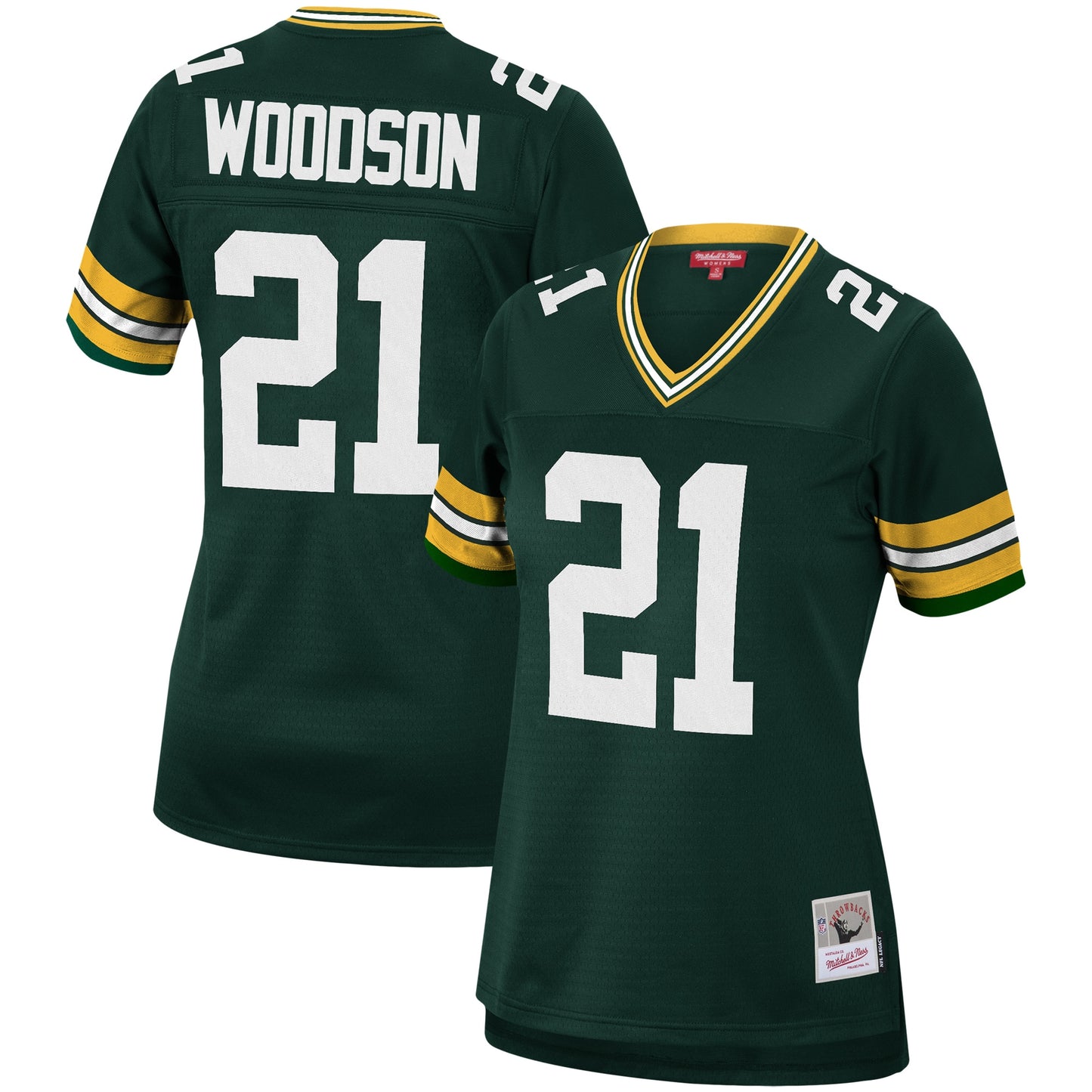 Charles Woodson Green Bay Packers Mitchell & Ness Women's 2010 Legacy Replica Player Jersey - Green